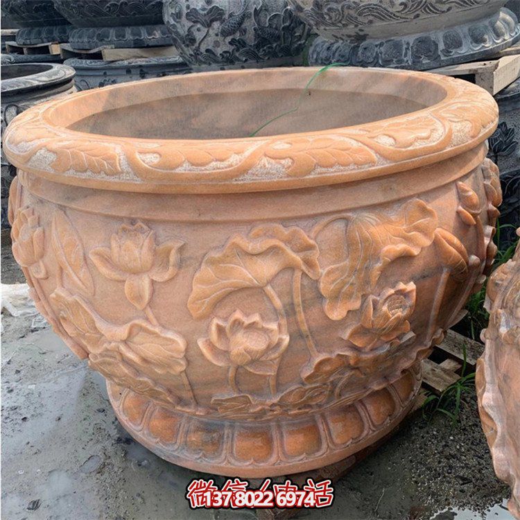 精美仿古大理石石雕擺件，點(diǎn)綴室內(nèi)庭院，完美裝點(diǎn)魚(yú)缸