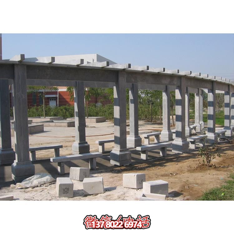 石材長廊，為大型園林戶外空間帶來精致的石雕裝飾