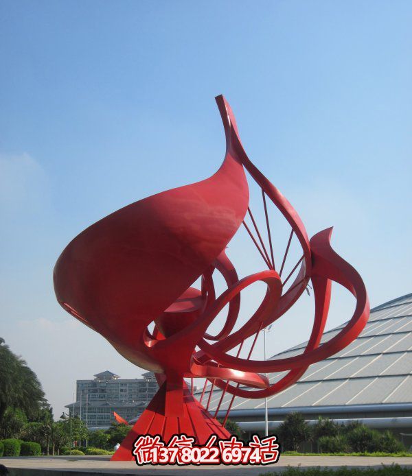 不銹鋼花朵雕塑，個(gè)性創(chuàng)意想象