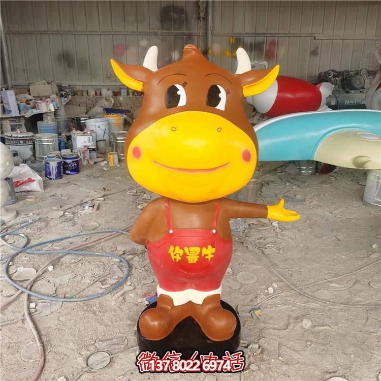 多彩玻璃鋼雕塑，精美卡通公仔，裝點(diǎn)你的店鋪