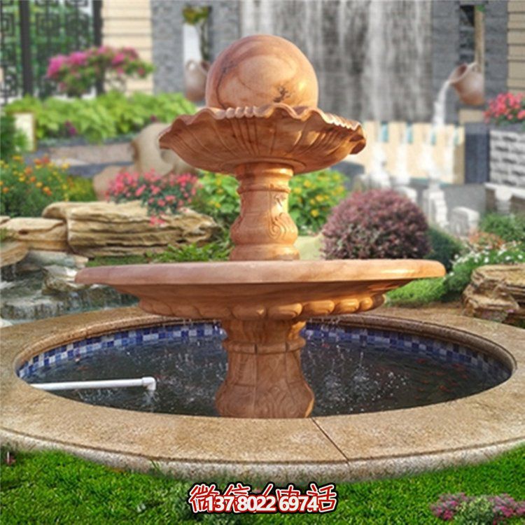 歐式紅色風(fēng)水球裝飾，營(yíng)造美麗晚霞?xì)庀? title=