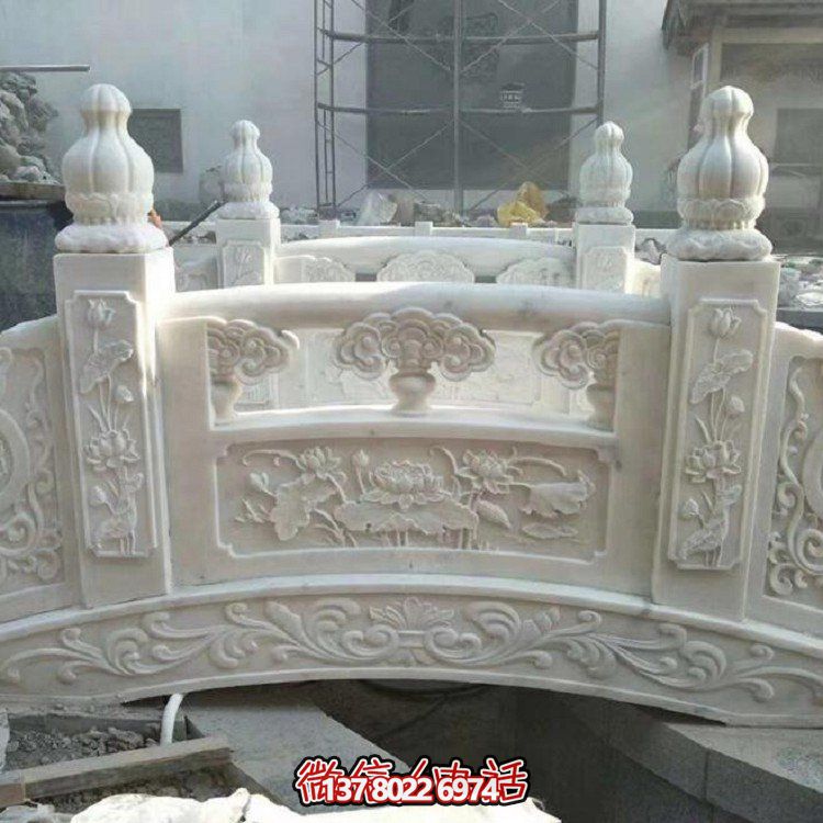 欣賞大理石雕塑的美景，玩轉(zhuǎn)庭院石拱橋