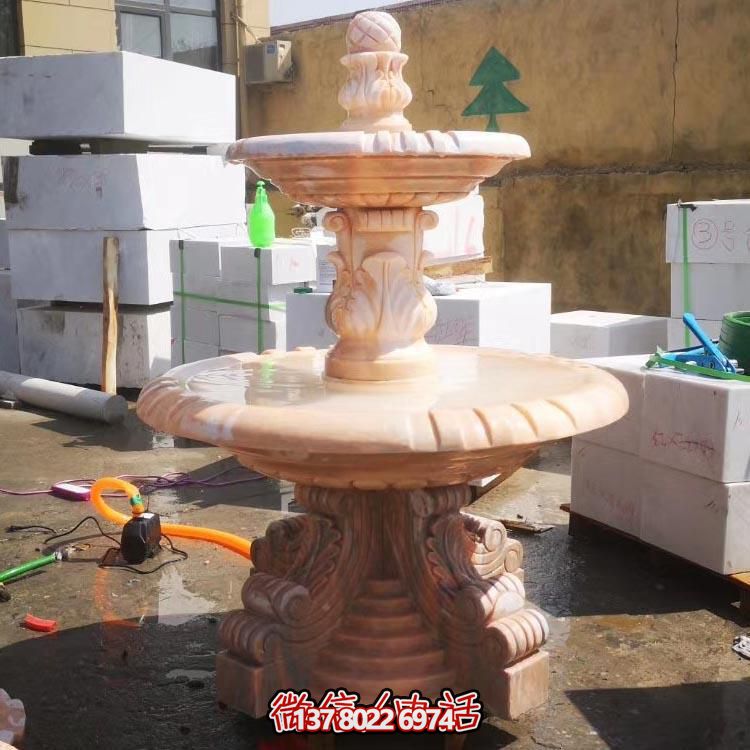 紅色晚霞水景擺件，傳遞溫馨家園溫馨