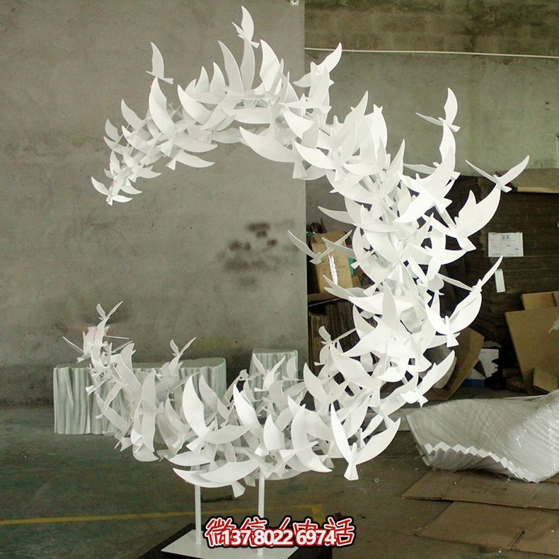 玻璃鋼雕塑擺件裝飾品，創(chuàng)意抽象鴿子裝飾室內(nèi)別墅