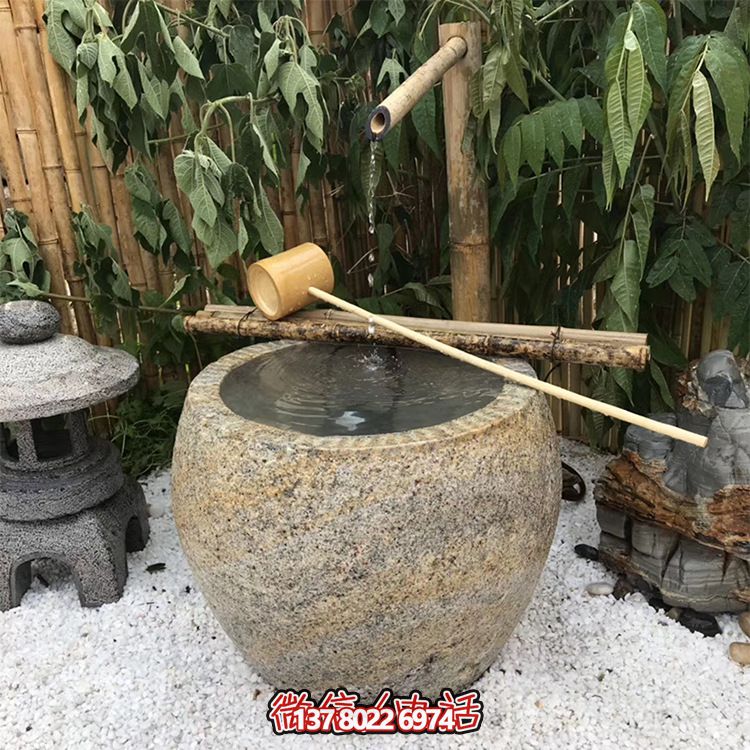 仿古砂石雕塑花盆，創(chuàng)意舊風裝飾景區(qū)