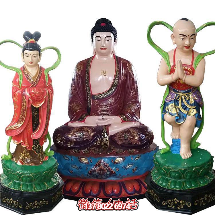 融合玻璃鋼、玻璃、彩繪技術(shù)的戶外景觀如來雕塑