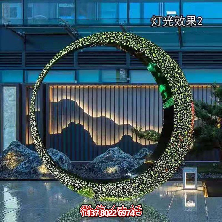 不銹鋼燈光圓環(huán)，營造月亮美景