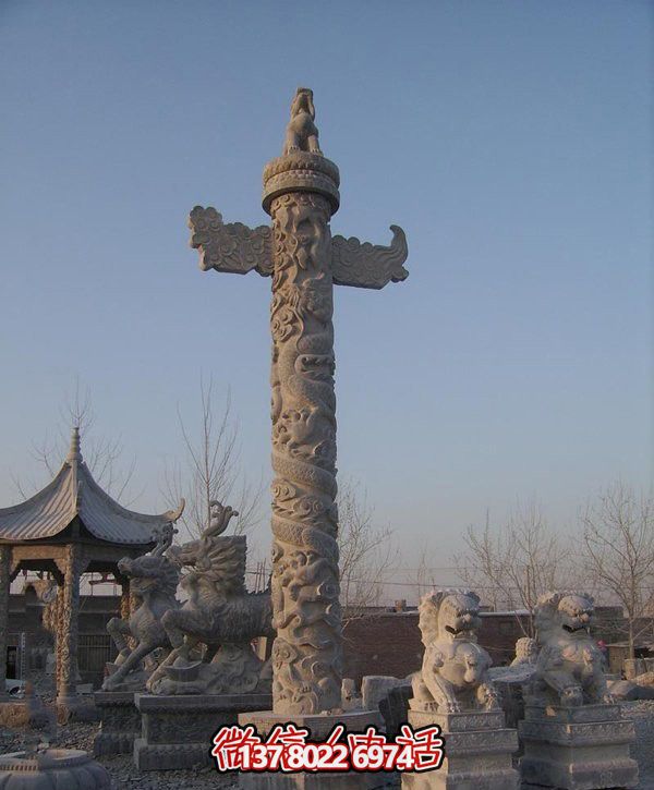 精美漢白玉雕塑，華美石龍表現(xiàn)中華文化之美