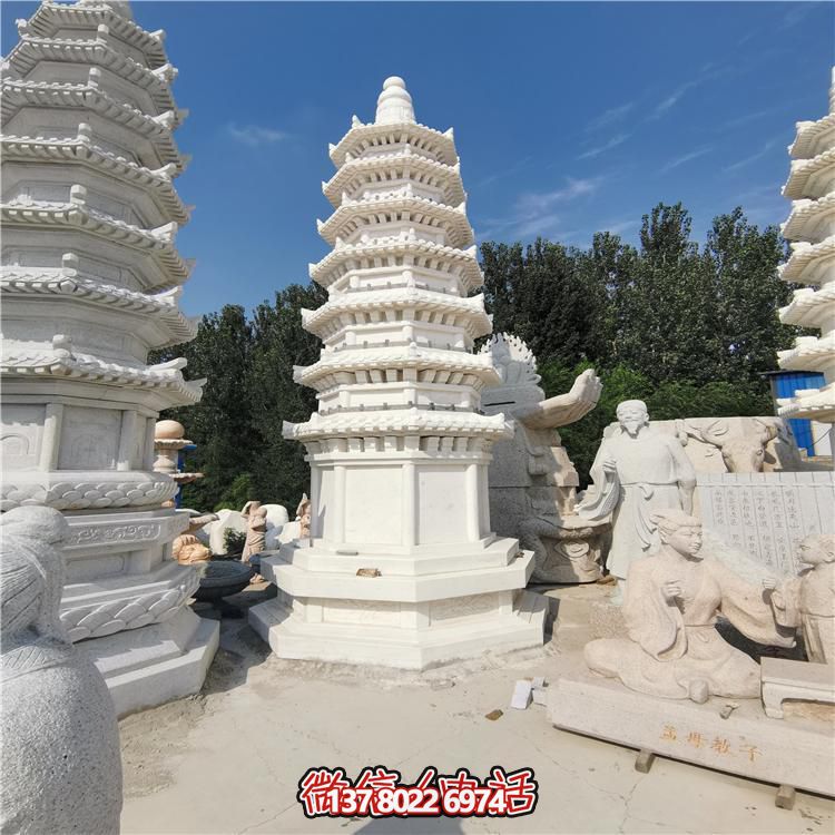 經(jīng)典漢白玉寶塔，打造完美園林景觀