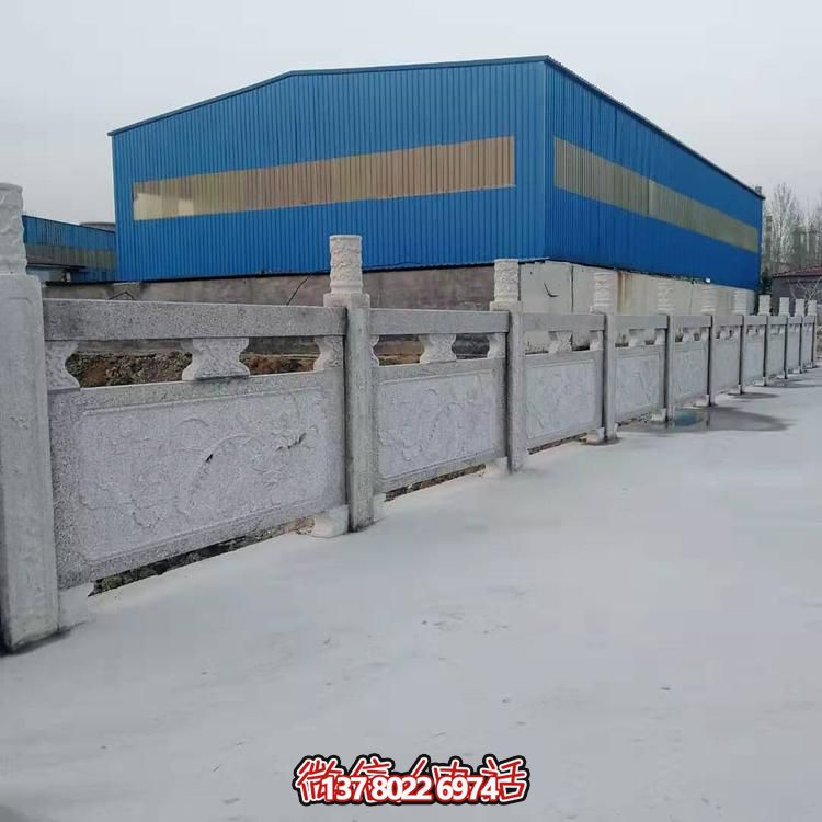 大理石護(hù)欄雕塑，為您的戶外河道增添美觀