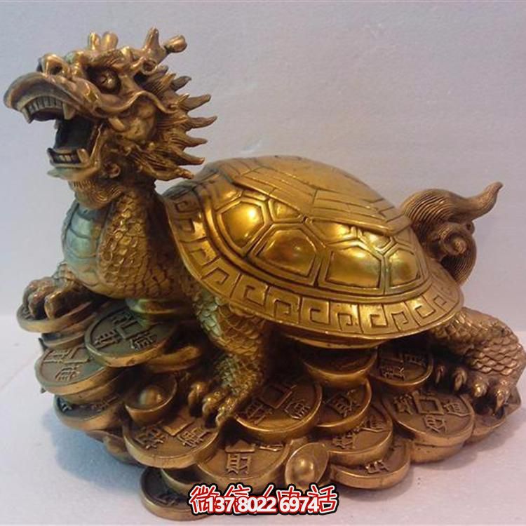 精美大型銅雕龍龜擺件，點綴您的庭院與公司寺廟