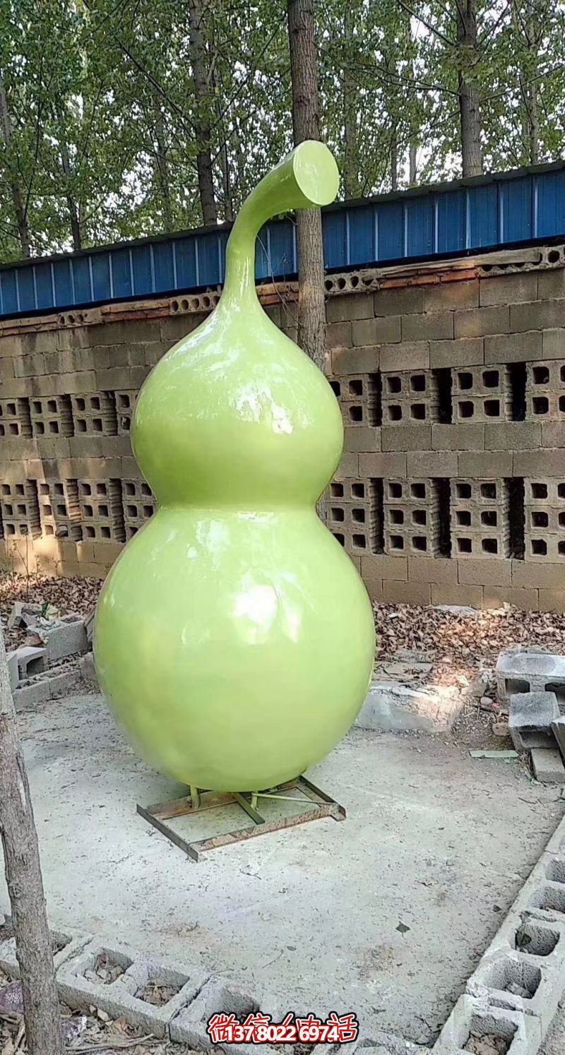玻璃鋼烤漆園林葫蘆雕塑，點亮景區(qū)