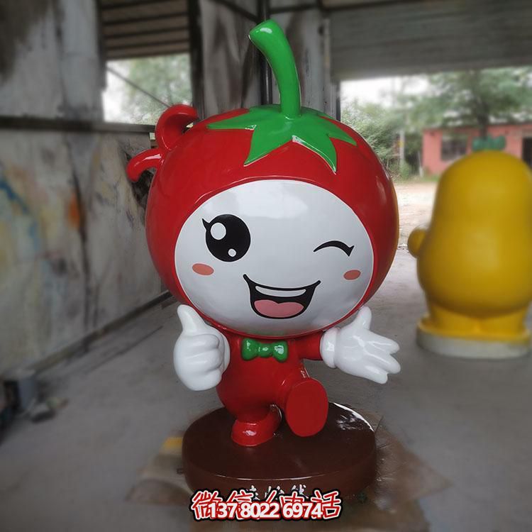 玻璃鋼雕刻卡通公仔擺件，新農(nóng)村落景觀園林裝飾