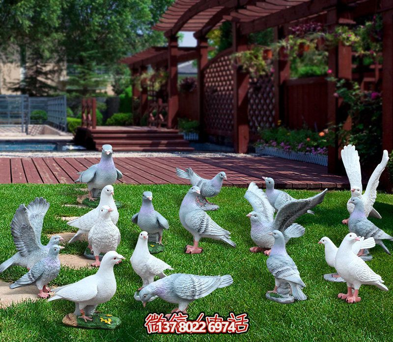 童趣仿真動物樹脂雕塑，打造完美草坪戶外景觀