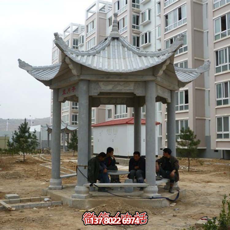 古典風(fēng)情涼亭，點(diǎn)綴小區(qū)廣場(chǎng)，讓您休閑身心