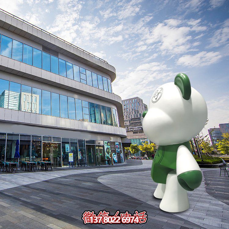 玻璃鋼創(chuàng)意熊雕塑，點亮商場卡通園林景觀