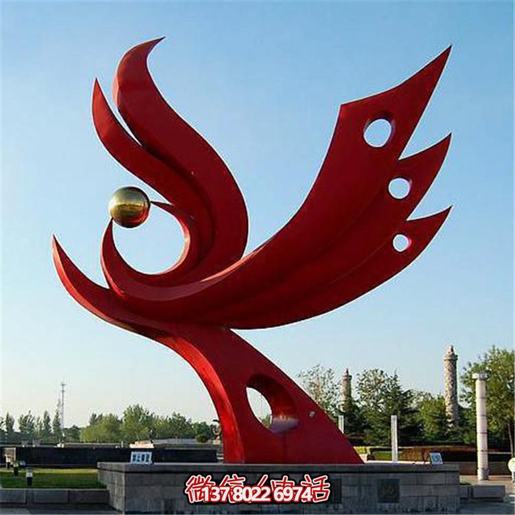 不銹鋼抽象景觀擺件，提升戶外廣場裝飾氣質(zhì)