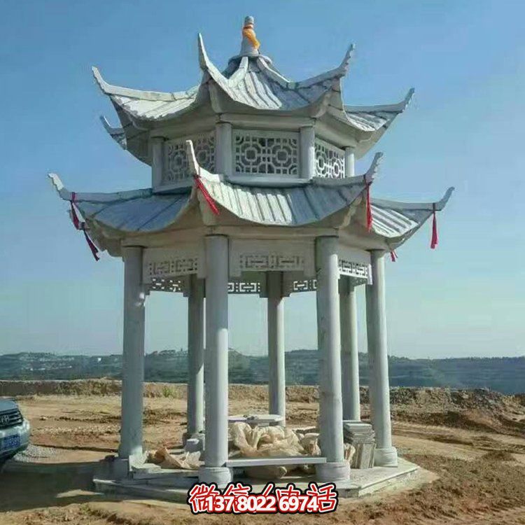 中式雙層涼亭，傳承傳統(tǒng)文化美學