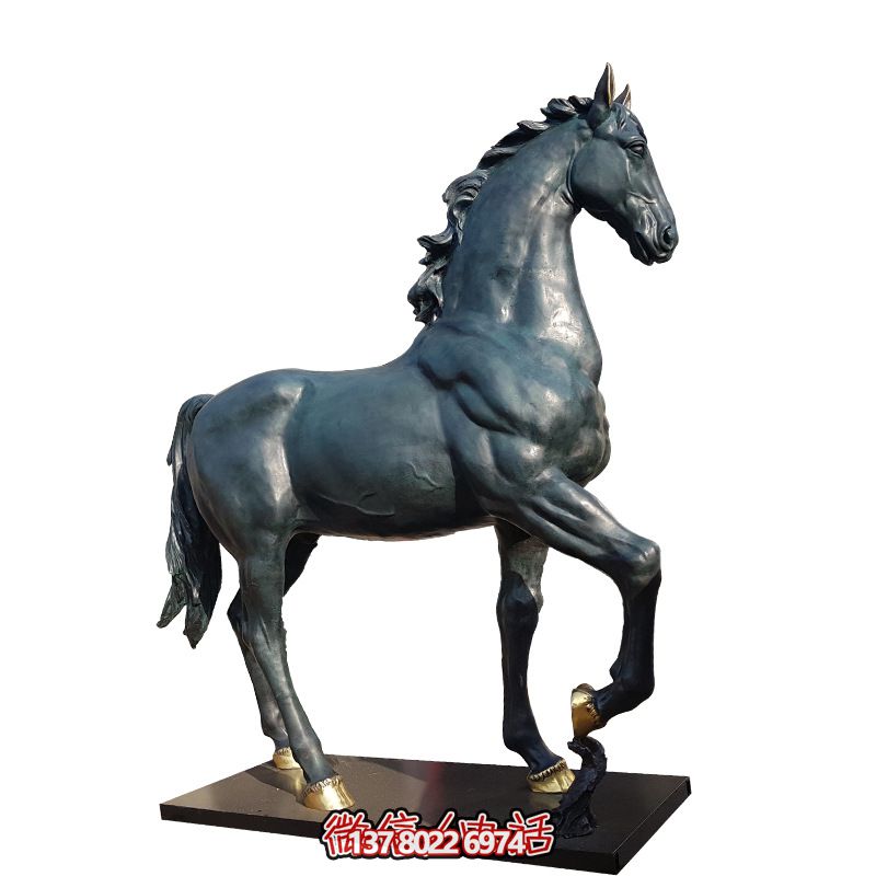 玻璃鋼馬雕塑，大型仿真動(dòng)物裝置，裝飾景區(qū)、廣場(chǎng)