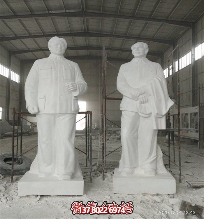 毛澤東偉人雕像，大型漢白玉雕刻，適宜于廣場等場所