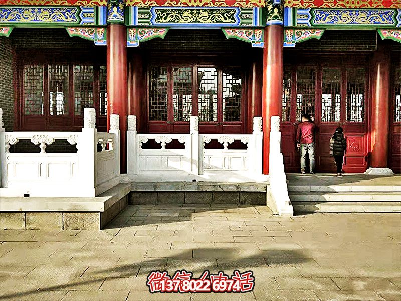 唯美古典，精致古建筑——漢白玉雕刻欄桿扶手