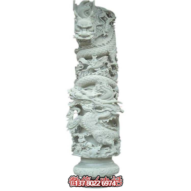 大理石盤龍雕塑，打造完美的室外庭院