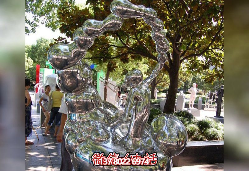 兒童泡泡雕塑鏡面不銹鋼吹奏樂(lè)器