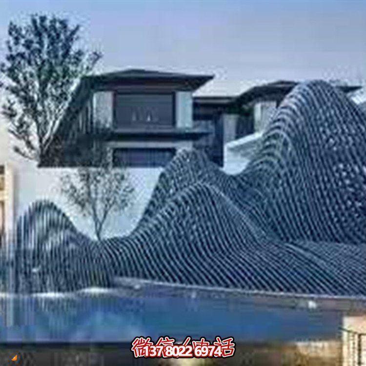 藝術(shù)水滴不銹鋼鏡面小品點(diǎn)綴庭院、酒店的時(shí)尚飾品