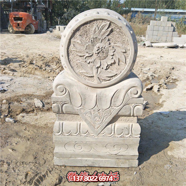 經(jīng)典大理石抱鼓門墩
