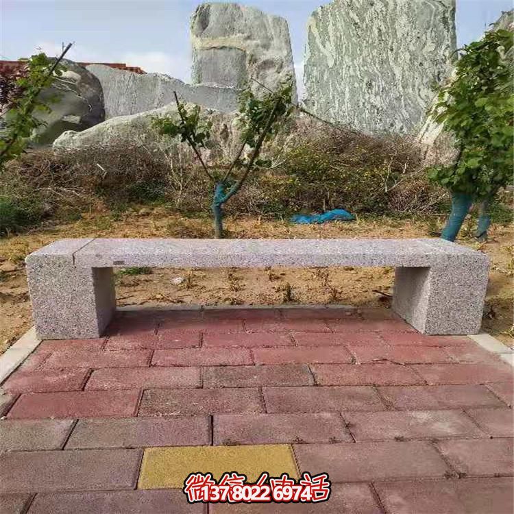 花崗巖長形石凳，裝飾您的小區(qū)公園