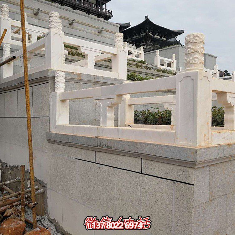 精美大理石石雕欄桿欄板，點(diǎn)綴您的景區(qū)別墅