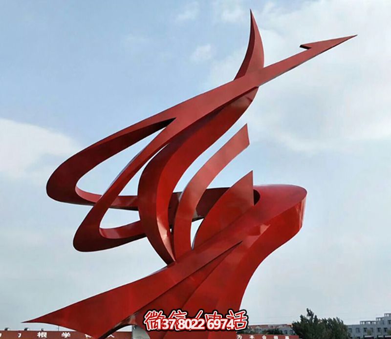 不銹鋼紅色大型商場(chǎng)雕塑裝飾飄帶 不銹鋼紅色大型商場(chǎng)雕塑裝飾飄帶