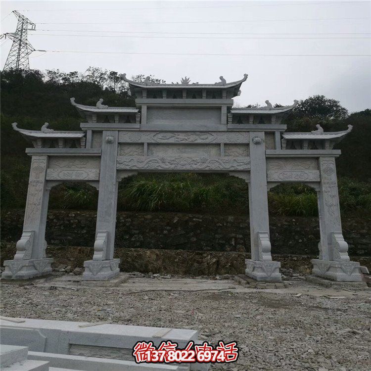 大型石雕牌坊，給你一個(gè)美麗的家園