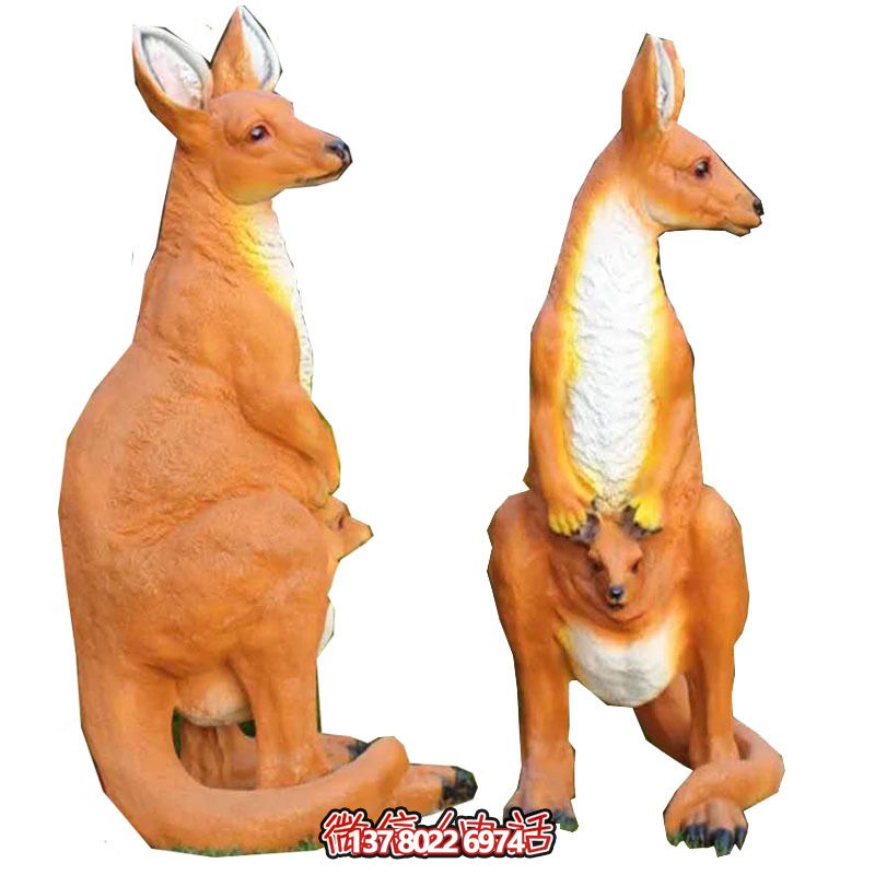 大型袋鼠雕塑，景觀完美打造公園景區(qū)