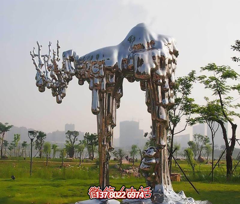 不銹鋼雕塑拱門——傳承抽象文化，融入人文精神