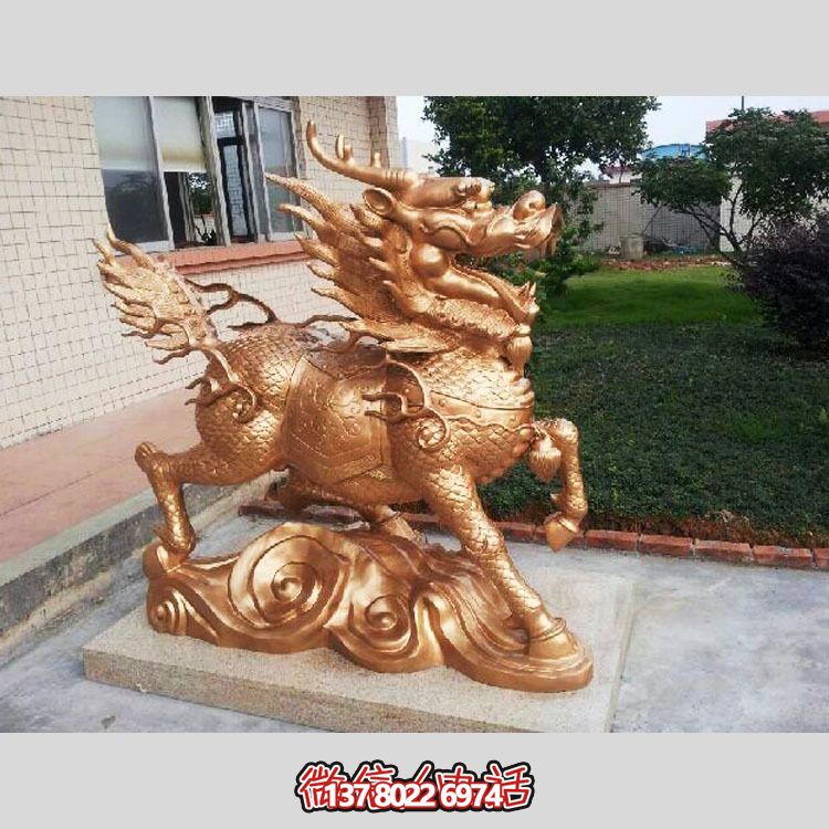 非凡精致的不銹鋼麒麟雕塑，裝點(diǎn)你的別墅庭院