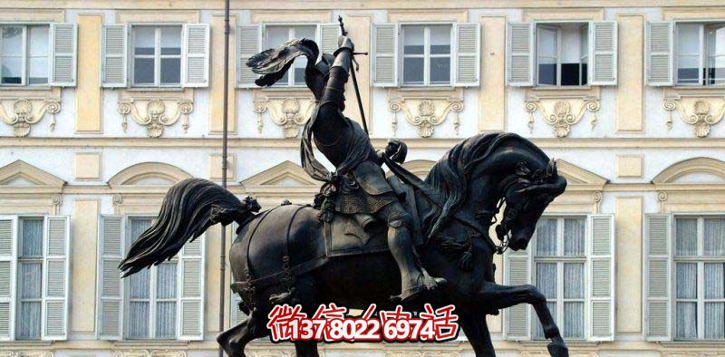 廣場(chǎng)羅馬士兵景觀銅雕騎馬雕塑