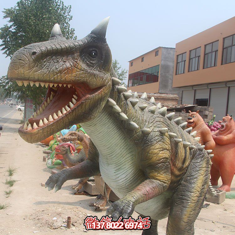 玻璃鋼仿真動物景觀侏羅紀(jì)主題恐龍雕塑