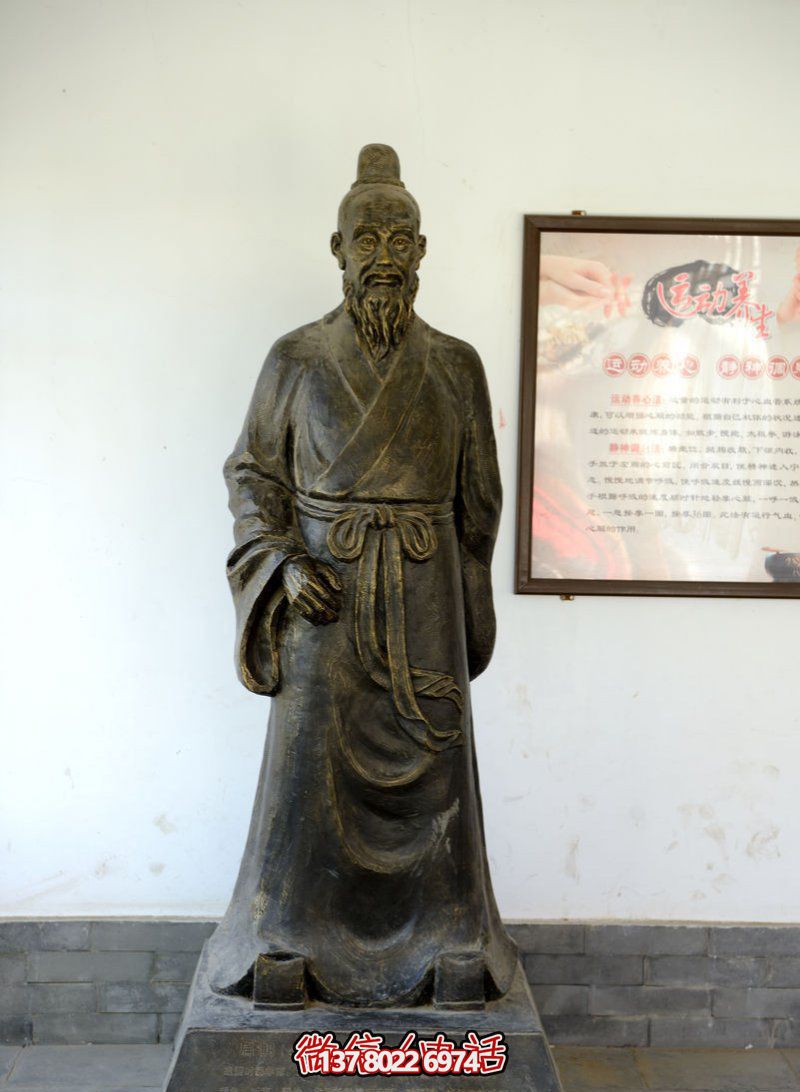 扁鵲古代醫(yī)學(xué)名人銅雕扁鵲雕塑