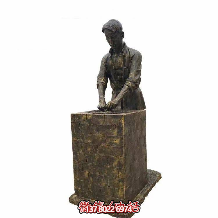 玻璃鋼仿銅戶(hù)外園林景觀創(chuàng)意園林人物民俗小品