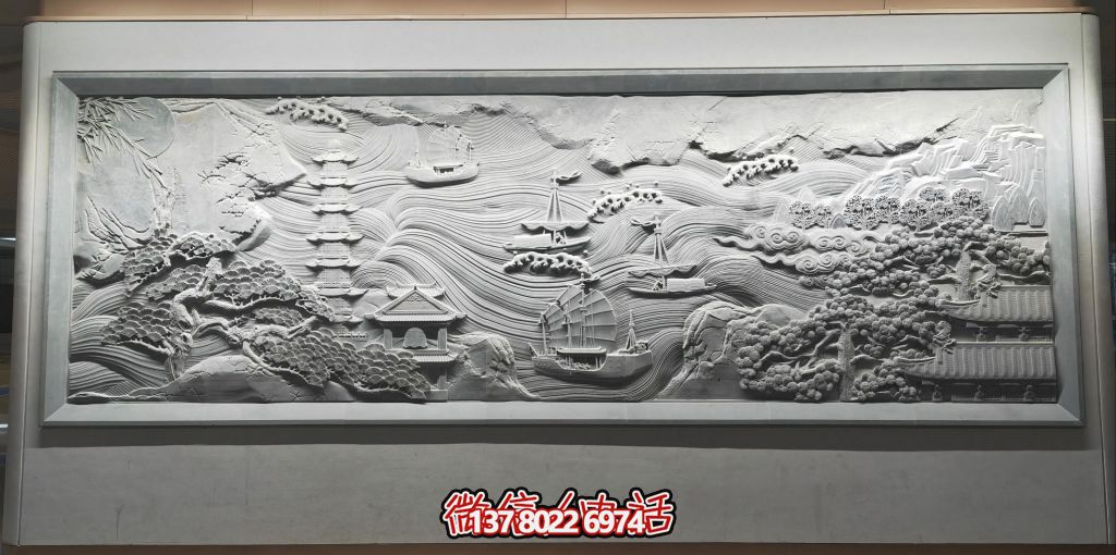 古韻山海景，帆影塔光共逸興