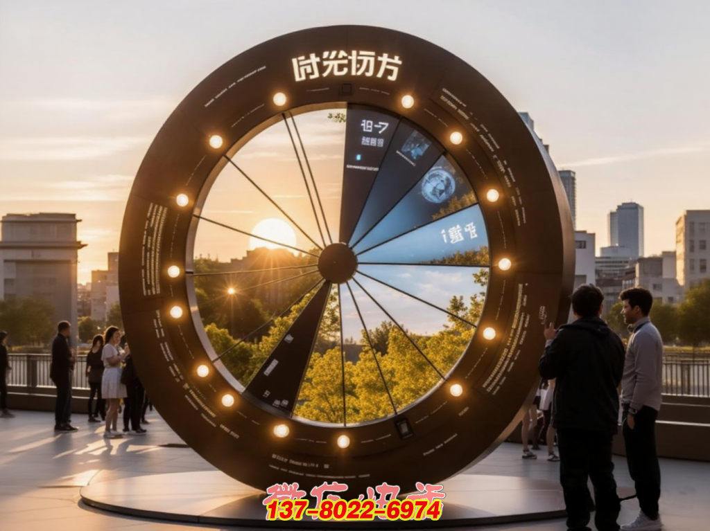 時(shí)光之輪 —— 城市戶外不銹鋼景觀印記