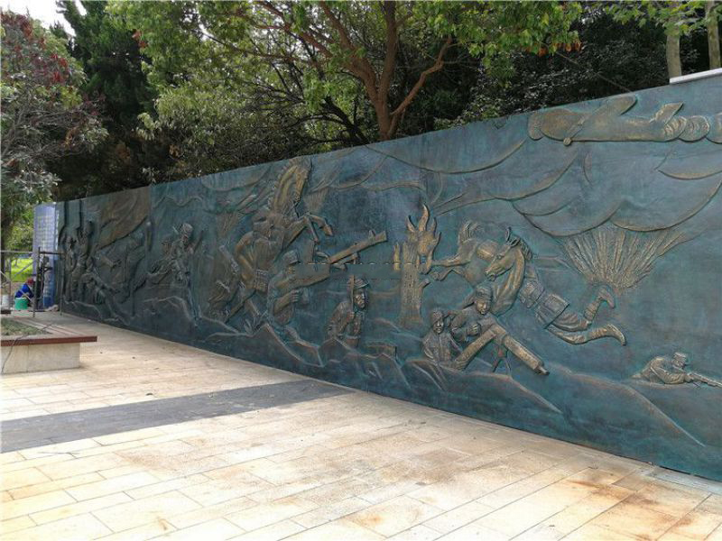 紀念園抗戰(zhàn)銅浮雕壁畫 紀念園抗戰(zhàn)銅浮雕壁畫